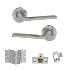 Eco Surf Door Handle Pack in Satin Chrome
