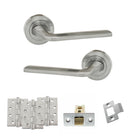 Eco Surf Door Handle Pack in Satin Chrome