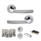 Nevada Door Handle Pack in Polished Chrome