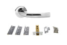 Nevada Door Handle Pack in Polished Chrome