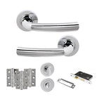 Nevada Door Handle Pack in Polished Chrome