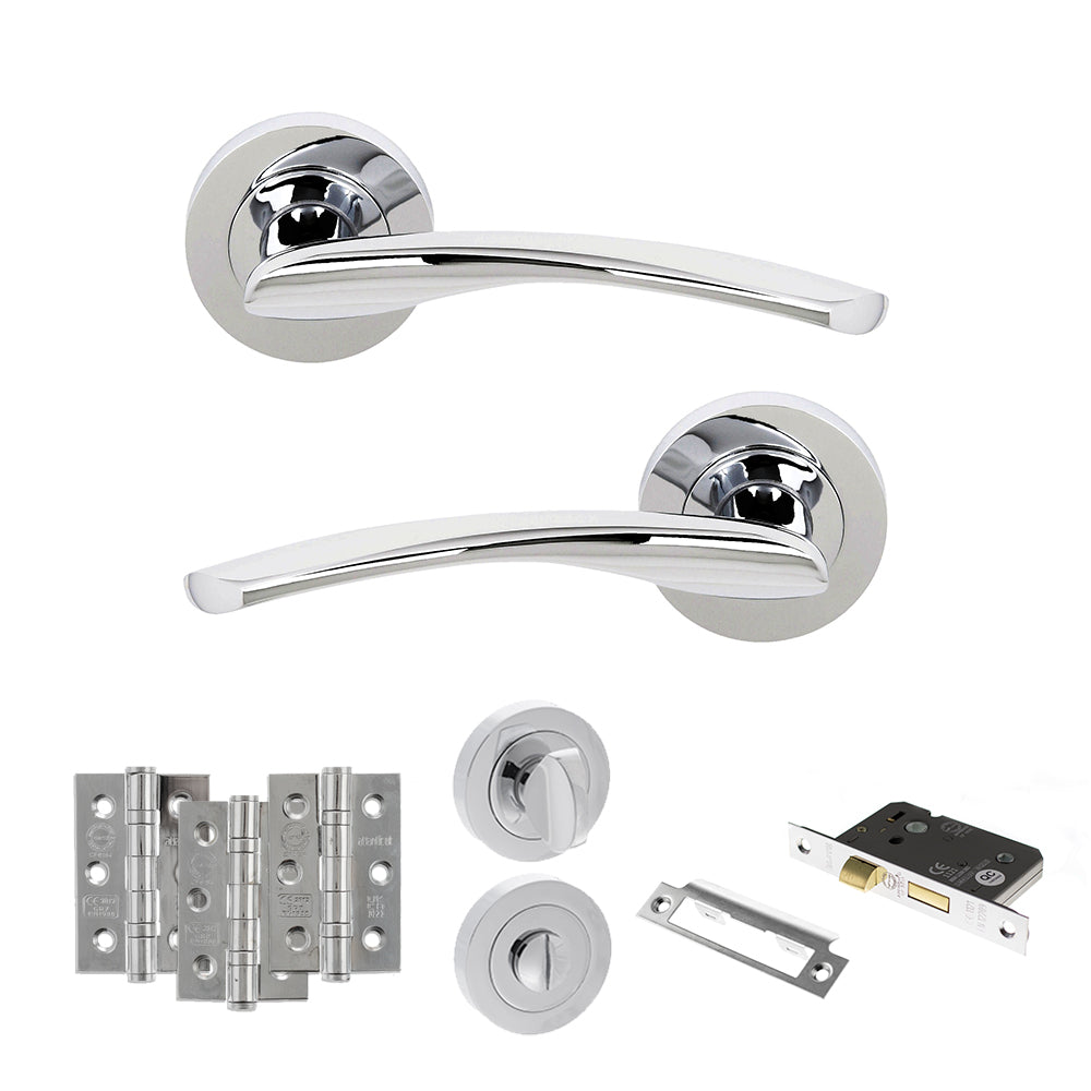 Arizona Door Handle Pack in Polished Chrome
