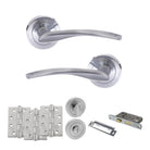 Arizona Door Handle Pack in Satin Chrome