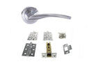 Arizona Door Handle Pack in Satin Chrome