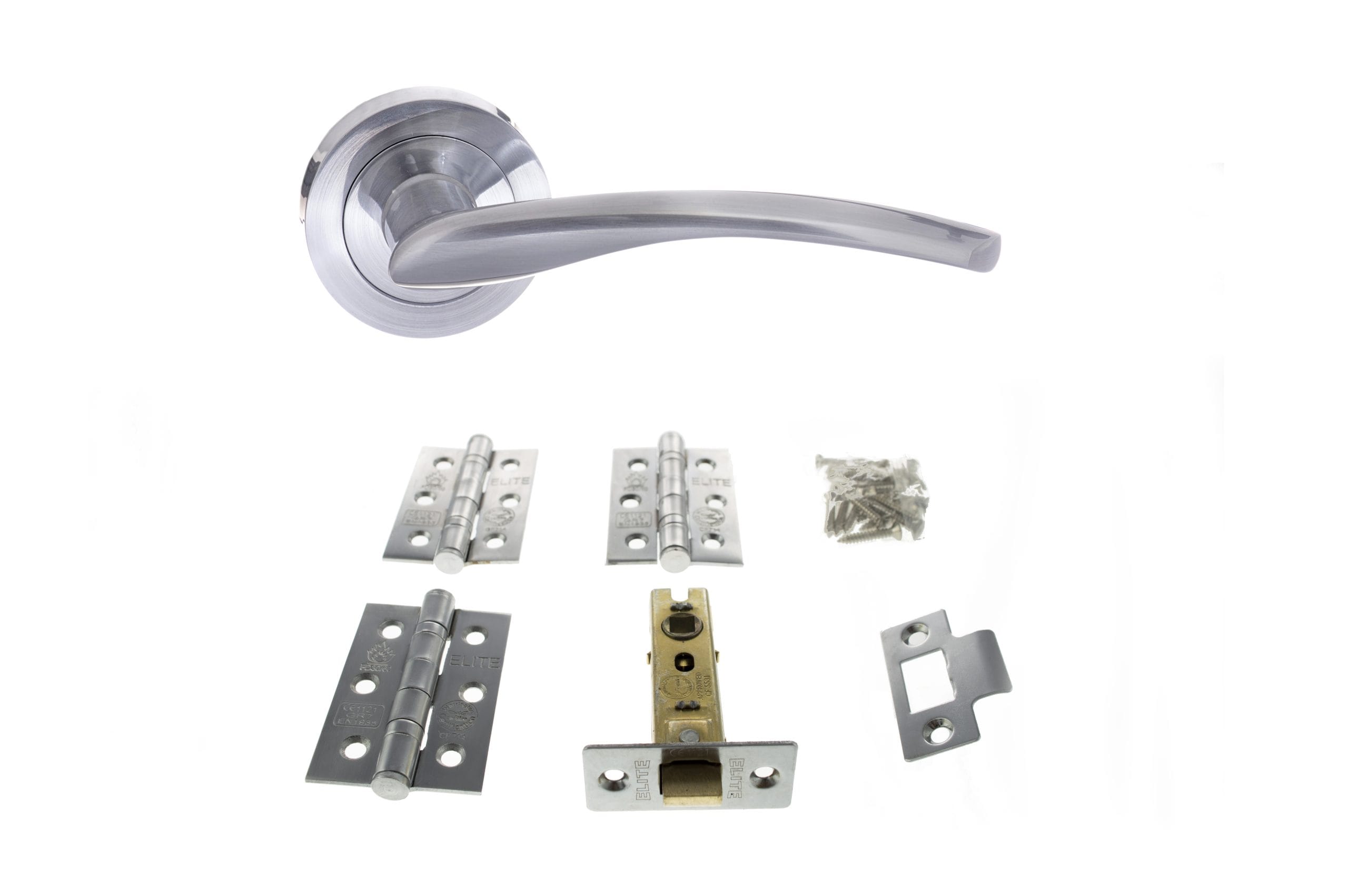 Arizona Door Handle Pack in Satin Chrome
