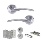 Arizona Door Handle Pack in Satin Chrome