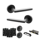 Alaska Door Handle Pack in Matt Black