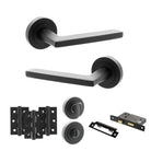 Alaska Door Handle Pack in Matt Black