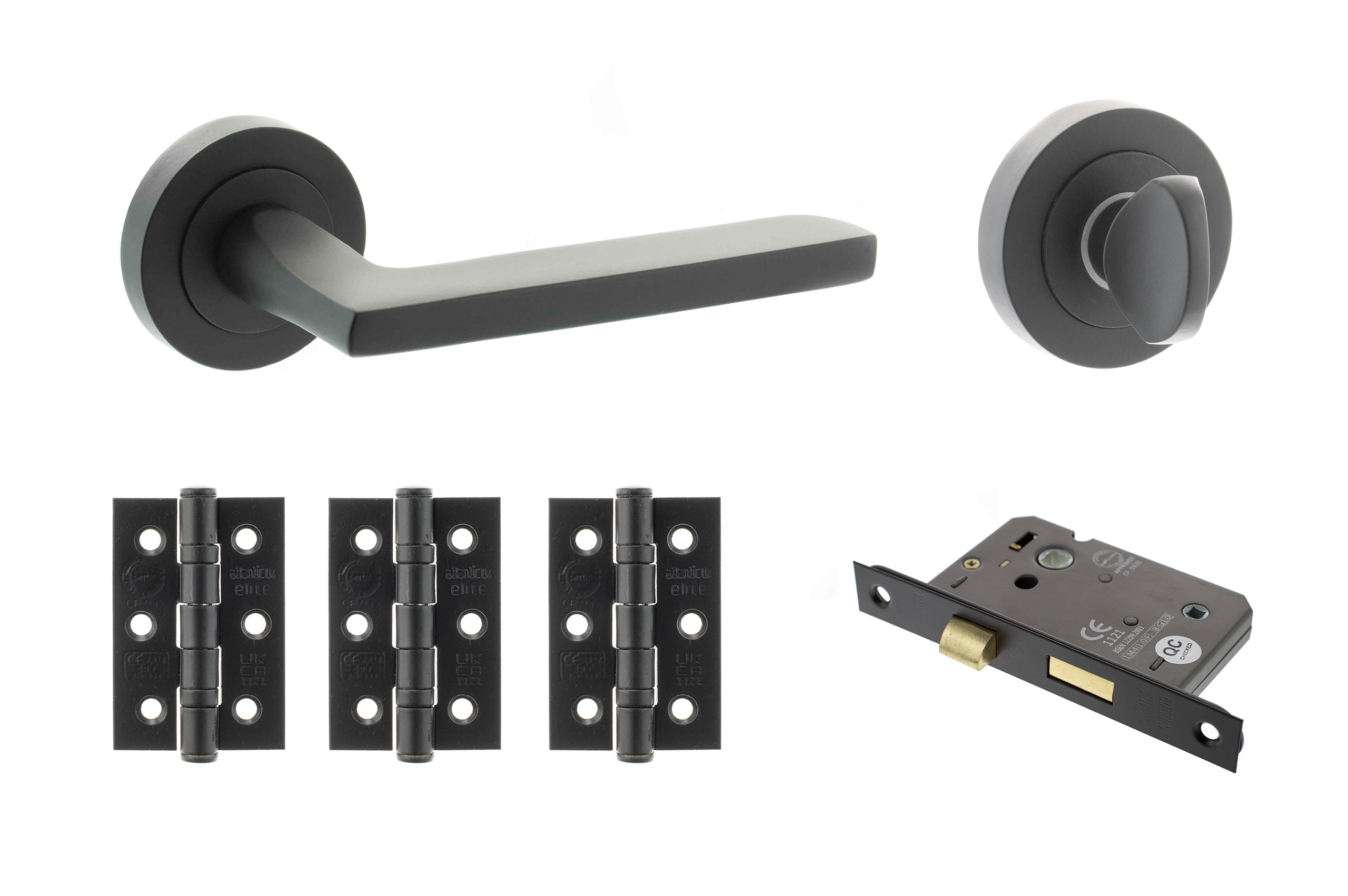 Alaska Door Handle Pack in Matt Black