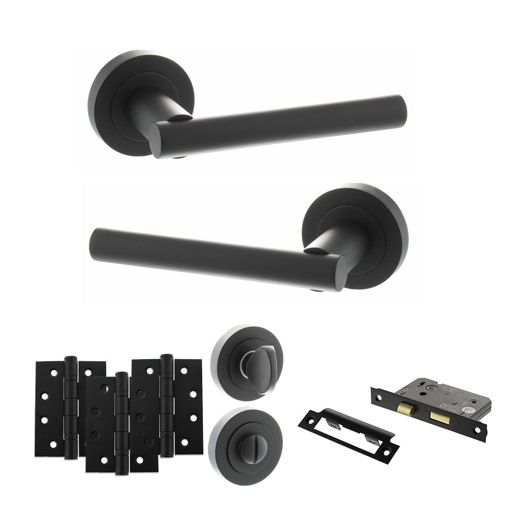 Nebraska Door Handle Pack in Matt Black