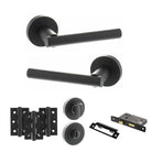 Nebraska Door Handle Pack in Matt Black