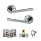 Nebraska Door Handle Pack in Polished Chrome