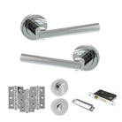 Nebraska Door Handle Pack in Polished Chrome