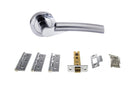 Florida Door Handle Pack in Polished Chrome