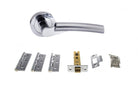 Florida Door Handle Pack in Polished Chrome