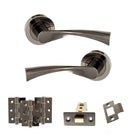 Colorado Door Handle Pack in Black Nickel