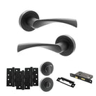 Colorado Door Handle Pack in Matt Black