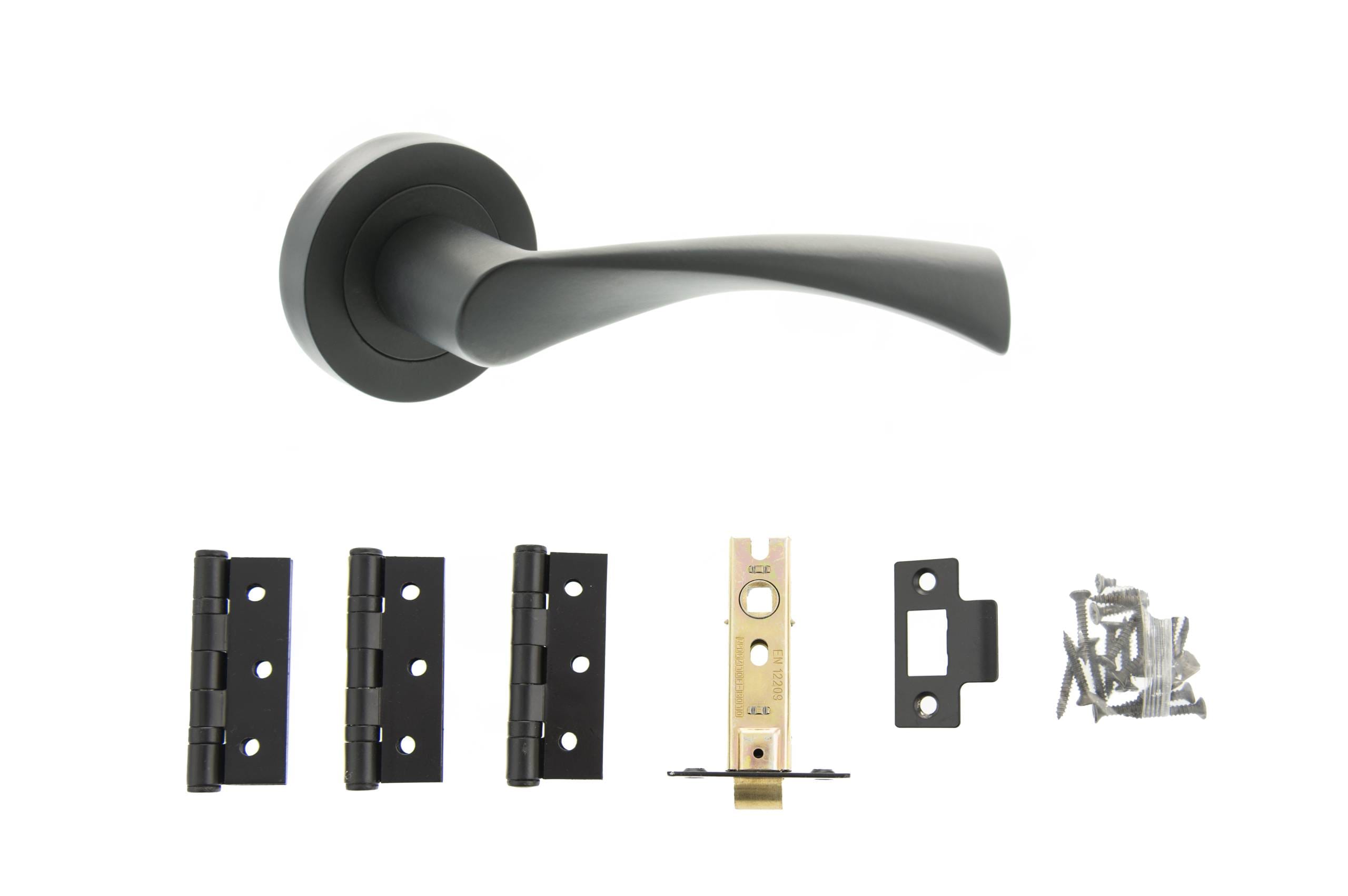 Colorado Door Handle Pack in Matt Black