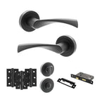 Colorado Door Handle Pack in Matt Black