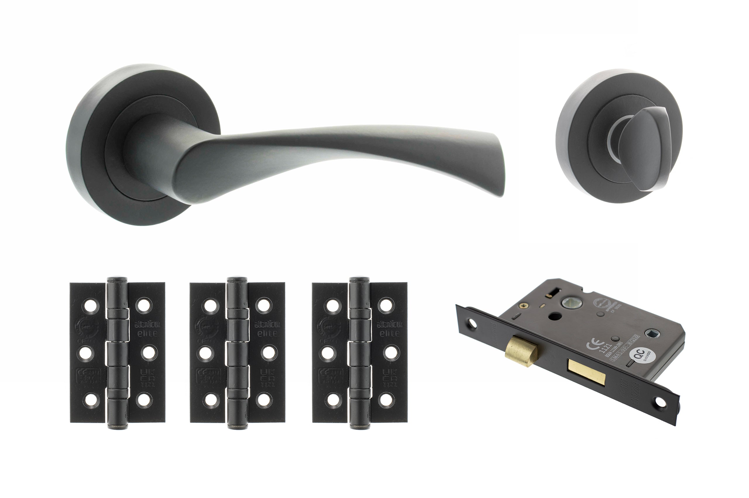 Colorado Door Handle Pack in Matt Black
