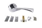 Colorado Door Handle Pack in Polished Chrome