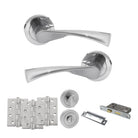 Colorado Door Handle Pack in Satin Chrome