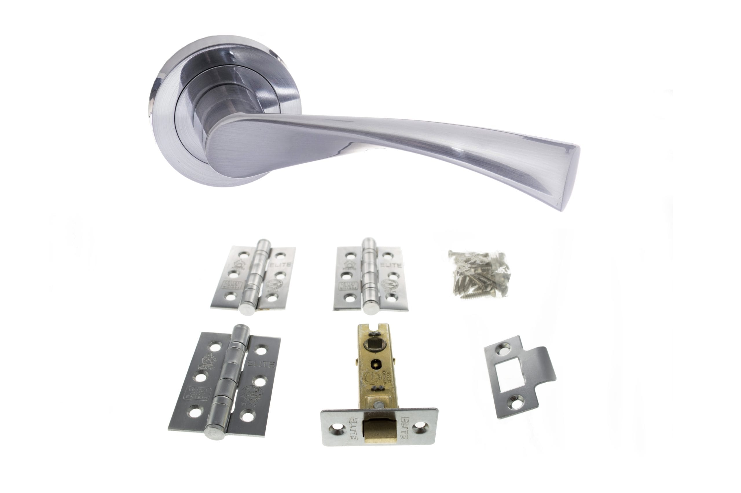 Colorado Door Handle Pack in Satin Chrome
