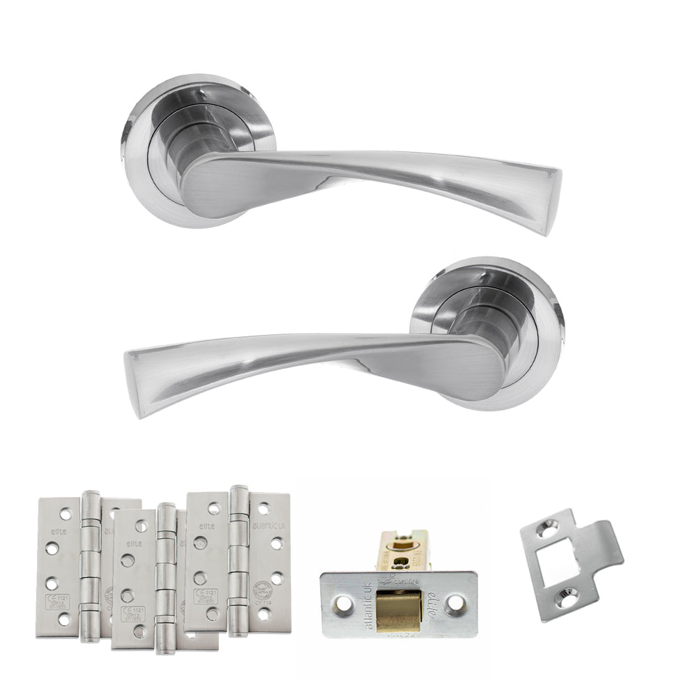 Colorado Door Handle Pack in Satin Chrome