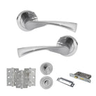 Colorado Door Handle Pack in Satin Chrome