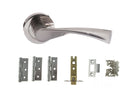 Colorado Door Handle Pack in Satin Nickel