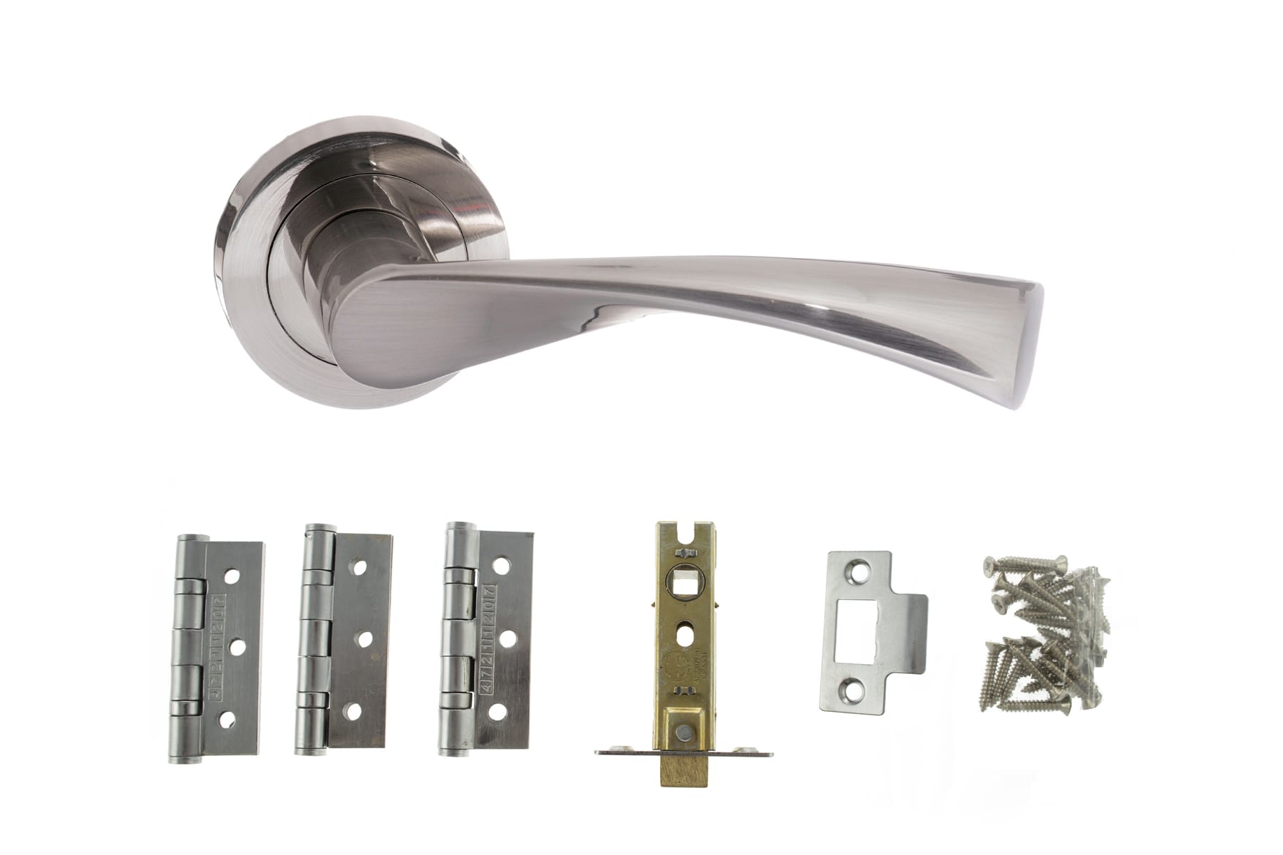 Colorado Door Handle Pack in Satin Nickel