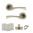 Colorado Door Handle Pack in Satin Nickel
