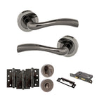Texas Door Handle Pack in Black Nickel