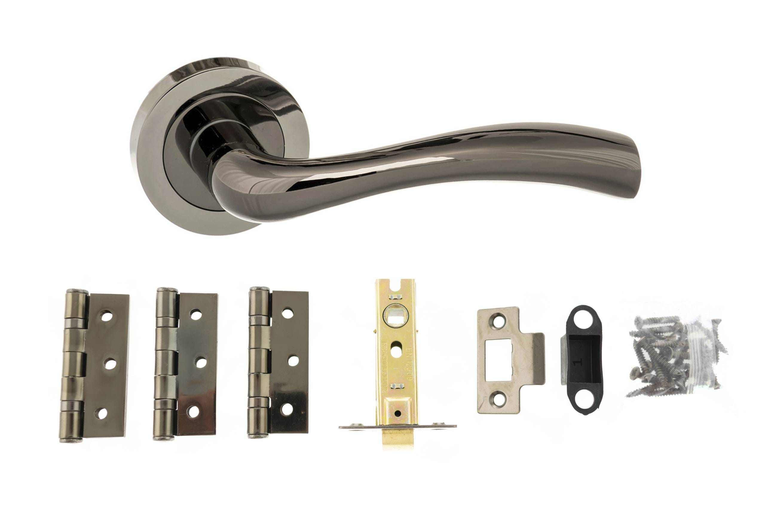 Texas Door Handle Pack in Black Nickel