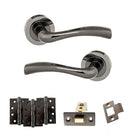 Texas Door Handle Pack in Black Nickel