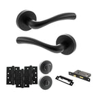 Texas Door Handle Pack in Matt Black