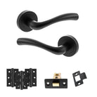 Texas Door Handle Pack in Matt Black