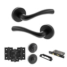 Texas Door Handle Pack in Matt Black