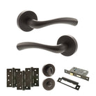 Texas Door Handle Pack in Urban Dark Bronze