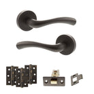 Texas Door Handle Pack in Urban Dark Bronze