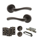 Texas Door Handle Pack in Urban Dark Bronze