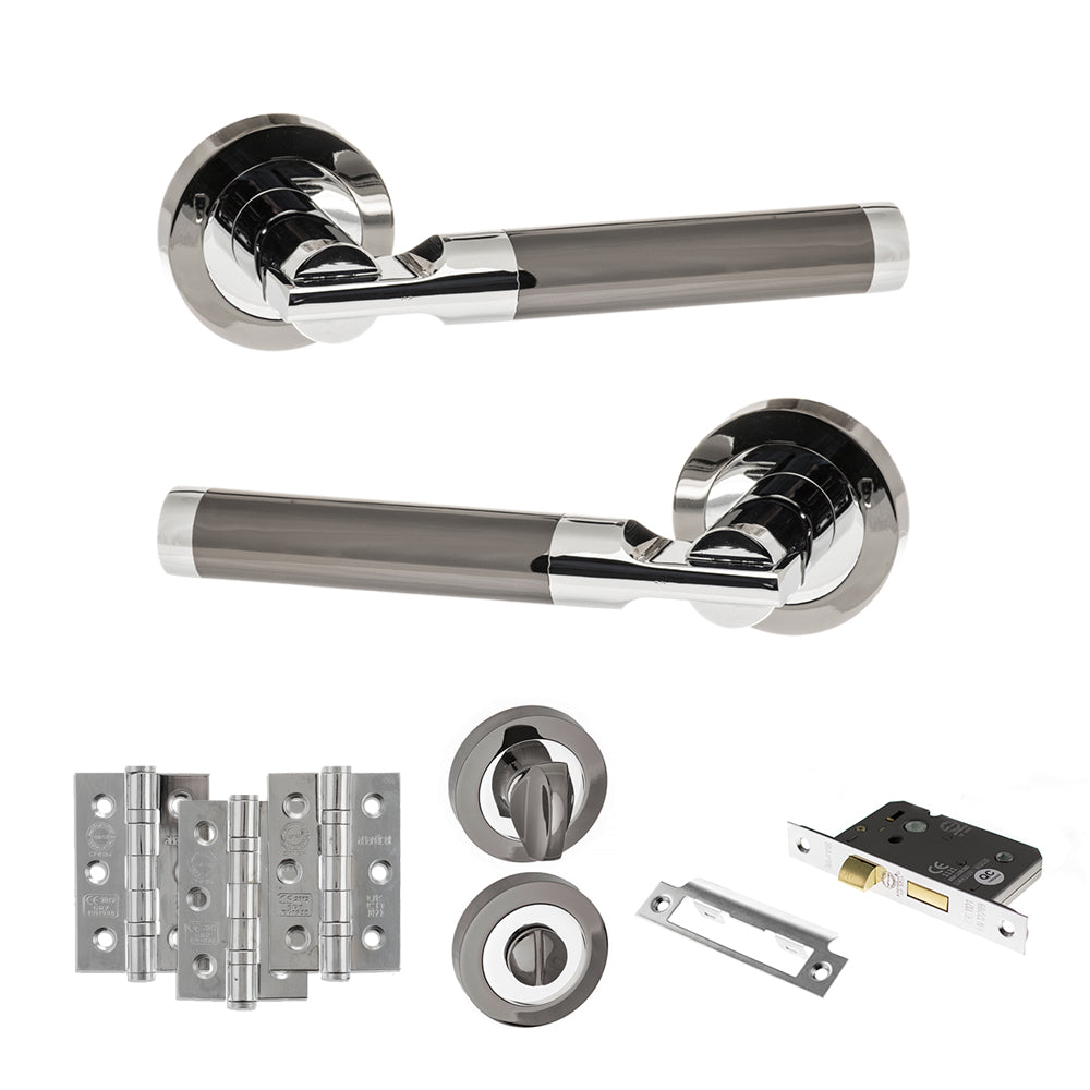 Dakota Door Handle Pack in Polished Chrome
