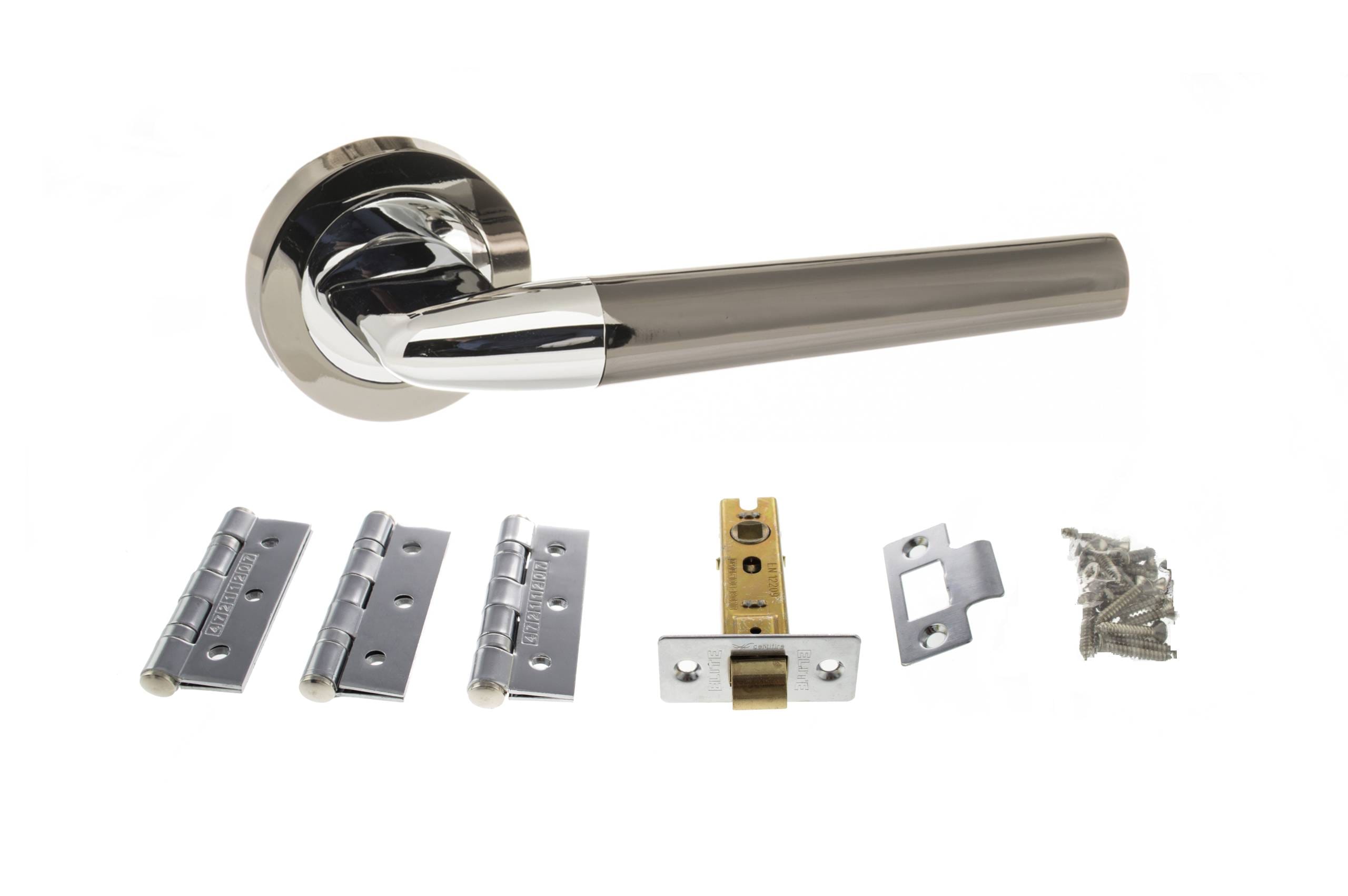 Tennessee Door Handle Pack in Polished Chrome