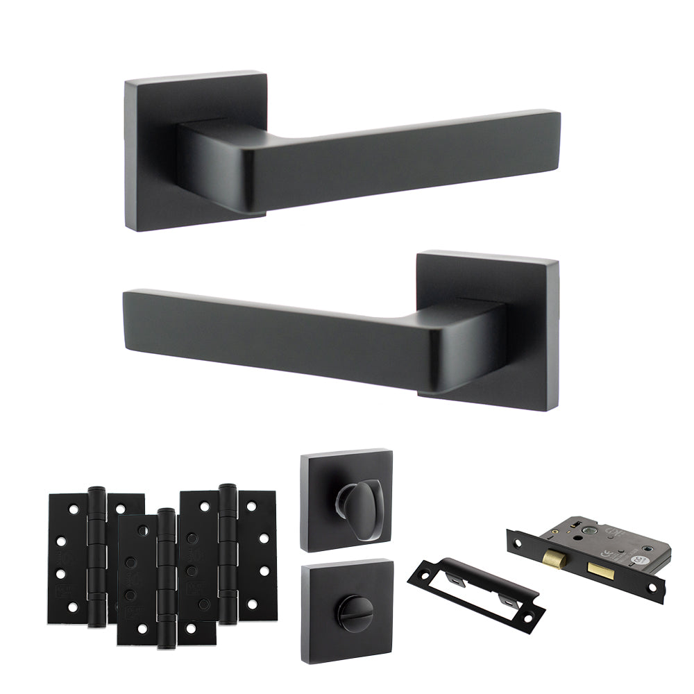 Montana Door Handle Pack in Matt Black