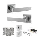 Montana Door Handle Pack in Polished Chrome