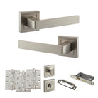 Montana Door Handle Pack in Satin Nickel