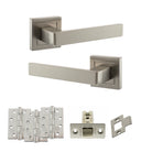 Montana Door Handle Pack in Satin Nickel