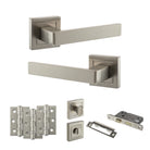 Montana Door Handle Pack in Satin Nickel