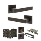 Montana Door Handle Pack in Urban Dark Bronze