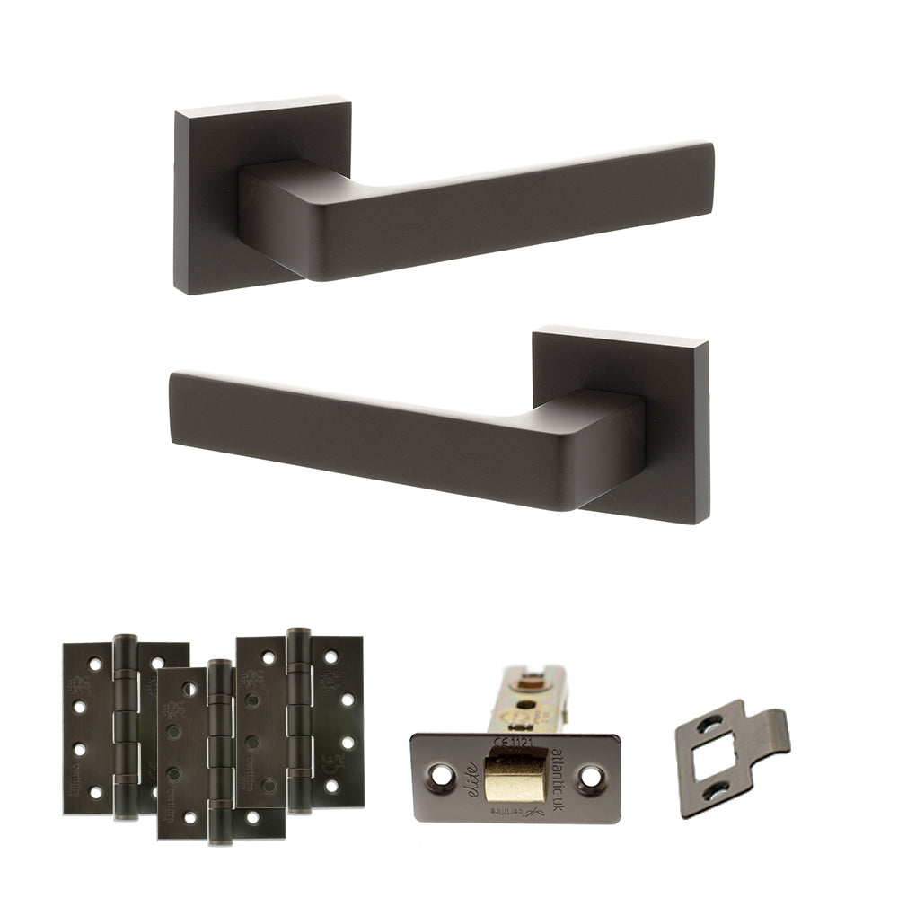 Montana Door Handle Pack in Urban Dark Bronze